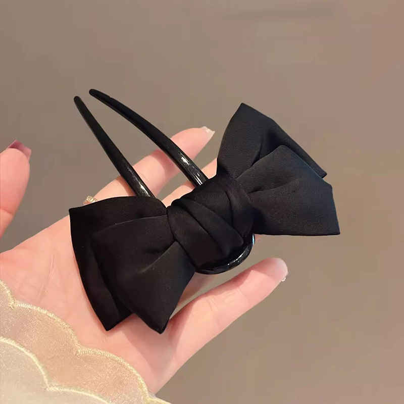 Chic Korean-Style Bow U-Shaped - Women'S Fashion Korea reseña y precio