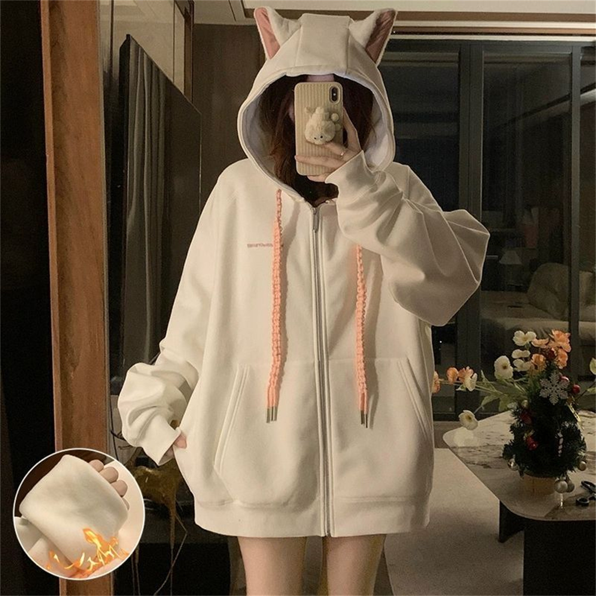 2025 Cute Girls Spring And Aut - Women'S Fashion Zip Up Hoodies reseña y precio