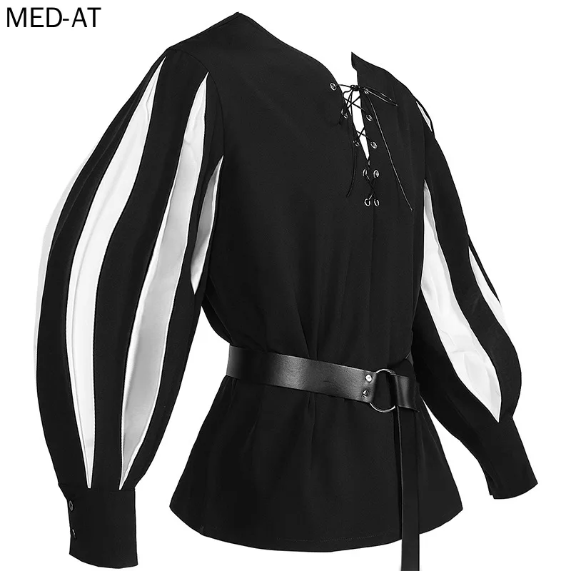Men's Medieval Cosplay Hallowe - Belted Shirt Dress reseña y precio