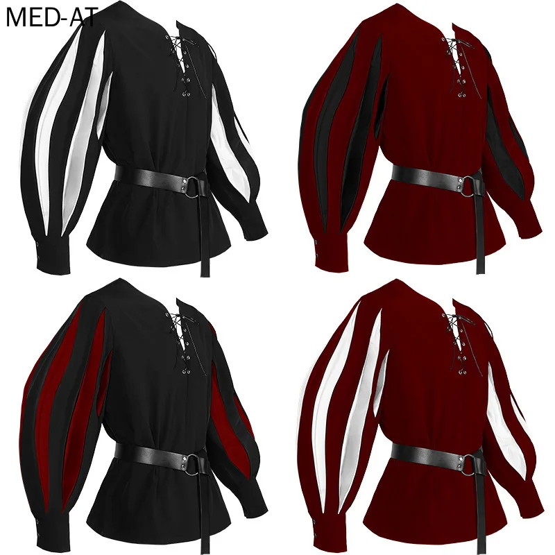Men's Medieval Cosplay Hallowe - Belted Shirt Dress reseña y precio
