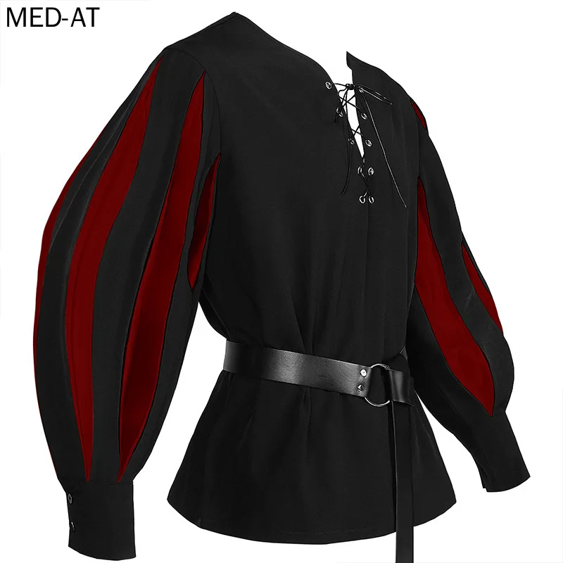 Men's Medieval Cosplay Hallowe - Belted Shirt Dress reseña y precio