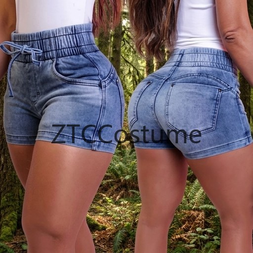 Cosplay Women Denim Shorts Hig - Denim Shorts Women reseña y precio