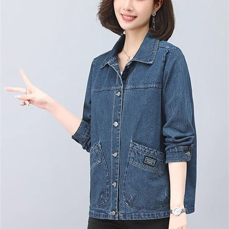 Spring Autumn Lady Long Sleeve - Women Fashion Jeans Top reseña y precio