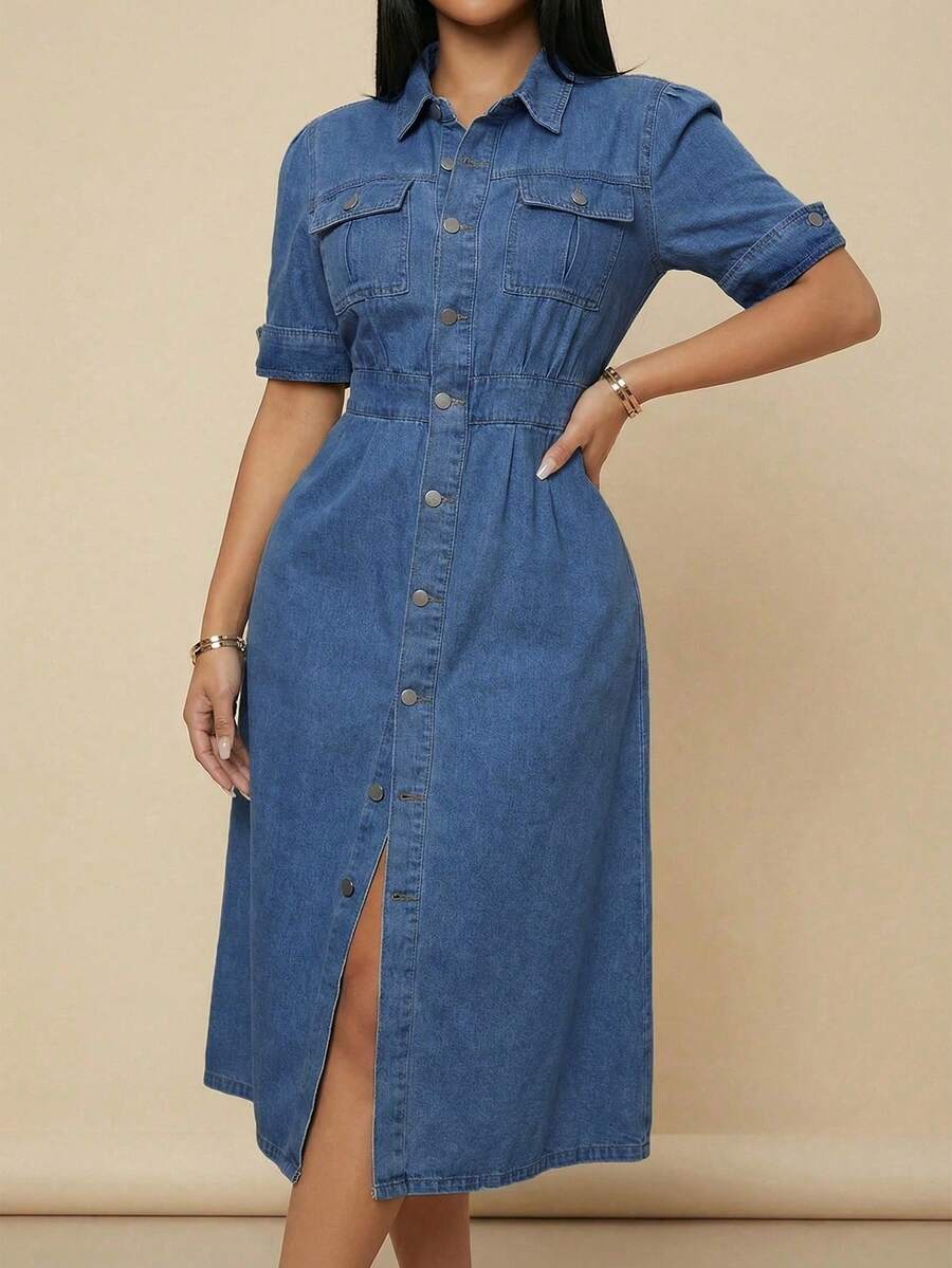 Women’s Light Wash Denim Midi  - Denim Shorts Women reseña y precio