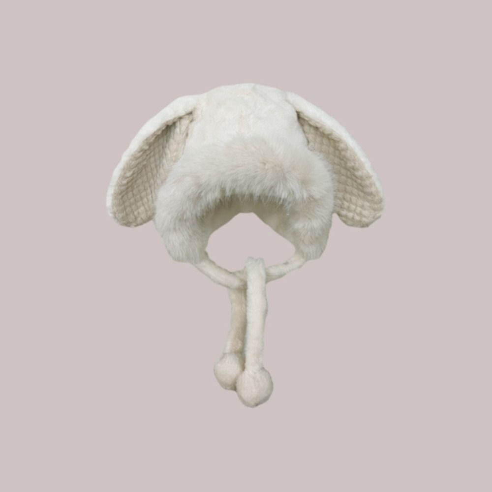 New Warm Winter Hat Woolen Ear - Bucket Hat Women reseña y precio