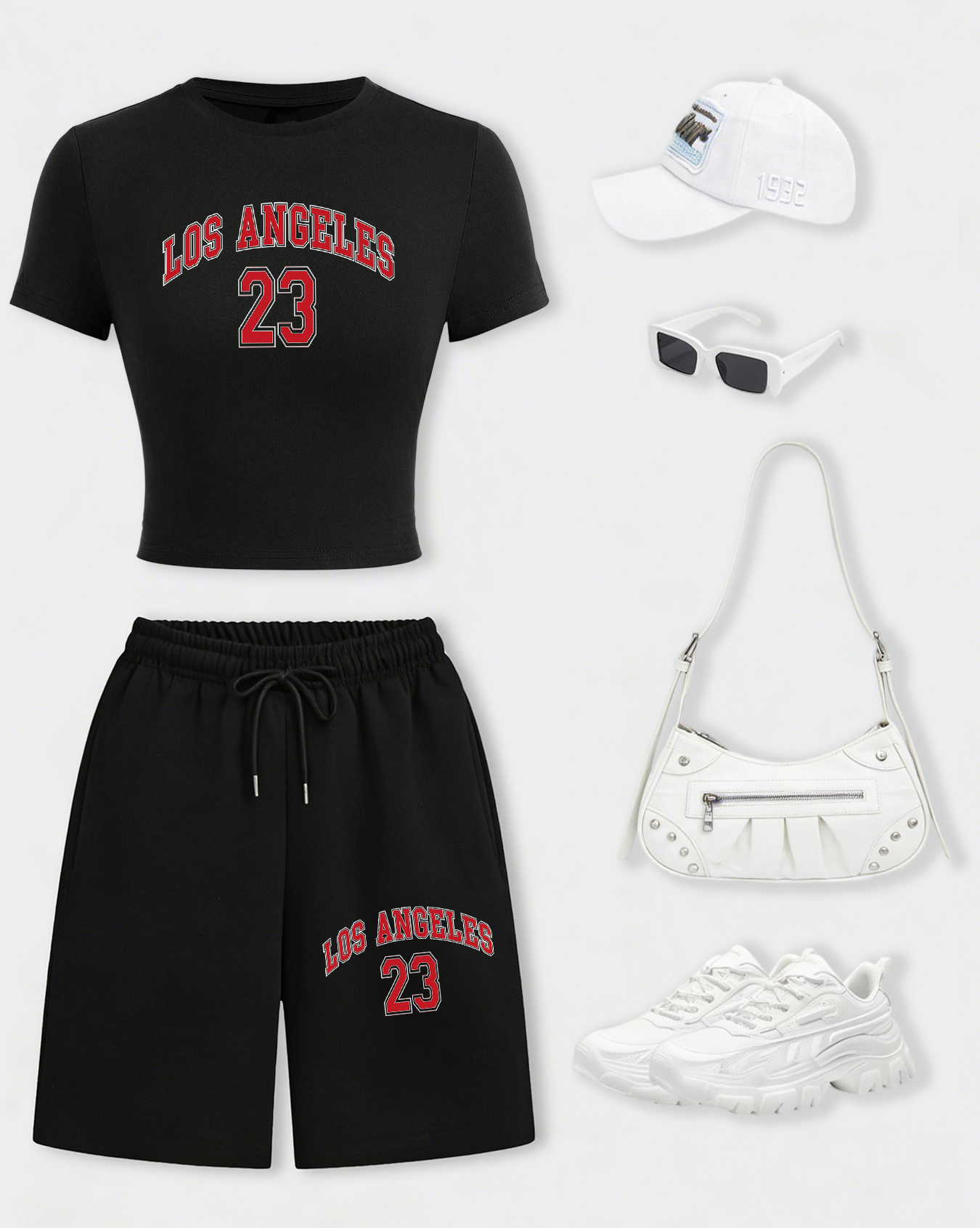 Los Angeles 24 Creative Letter - Crop Top Women reseña y precio