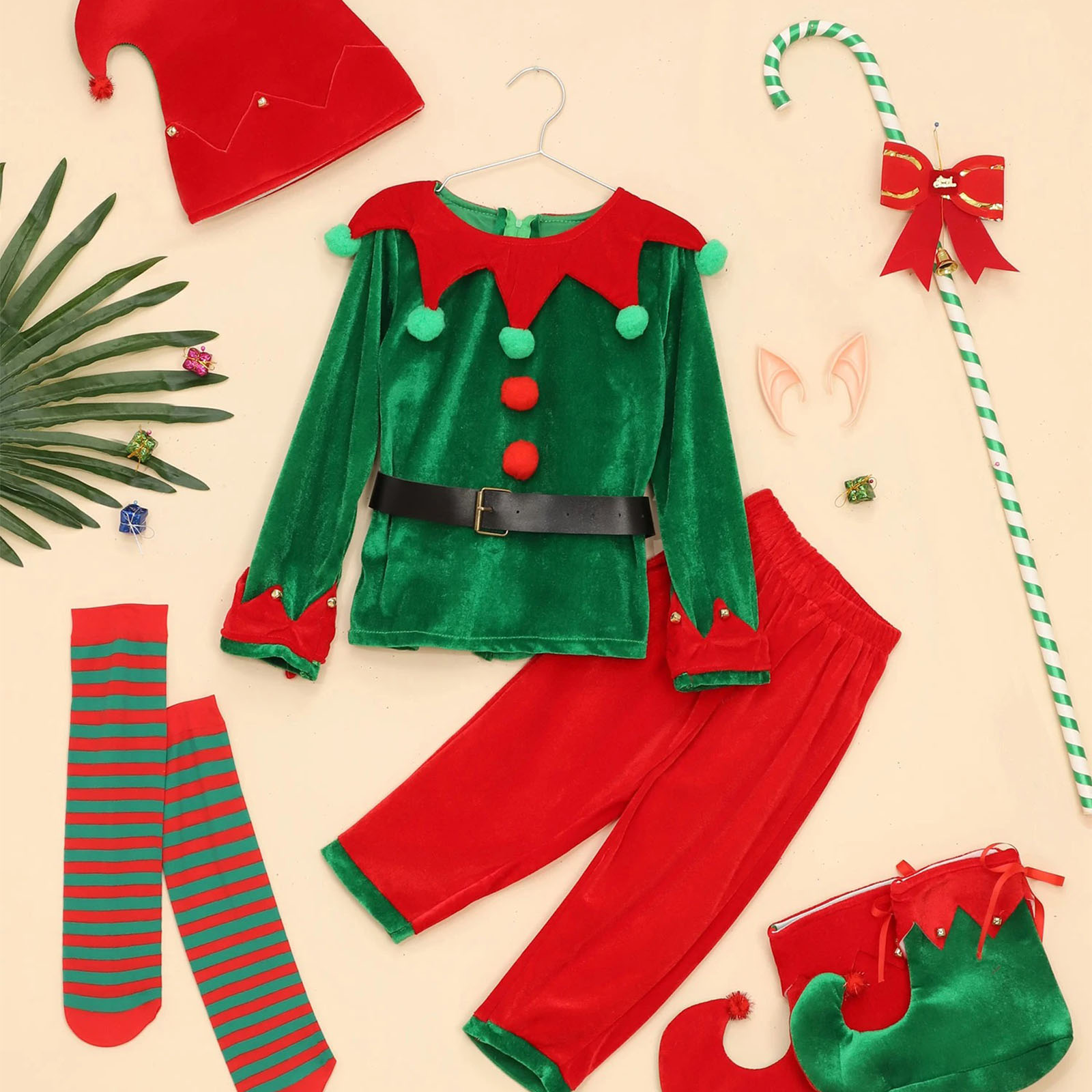 Boys Christmas Santa Claus Cos - Belted Shirt Dress reseña y precio