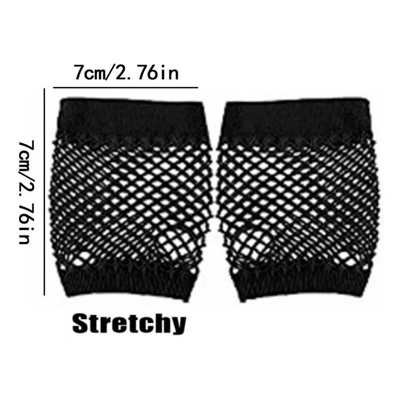 1Pair Short Fishnet Net Gloves - Women'S Fashion Vogue reseña y precio