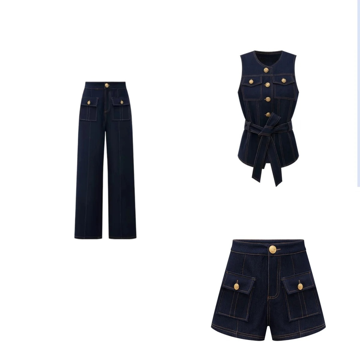 Y2K 2026 new button retro jean - Women Fashion Jeans Top reseña y precio
