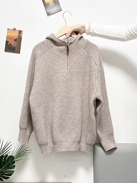Loose Knitted Hoodie Sweatshir - Women'S Fashion Zip Up Hoodies reseña y precio
