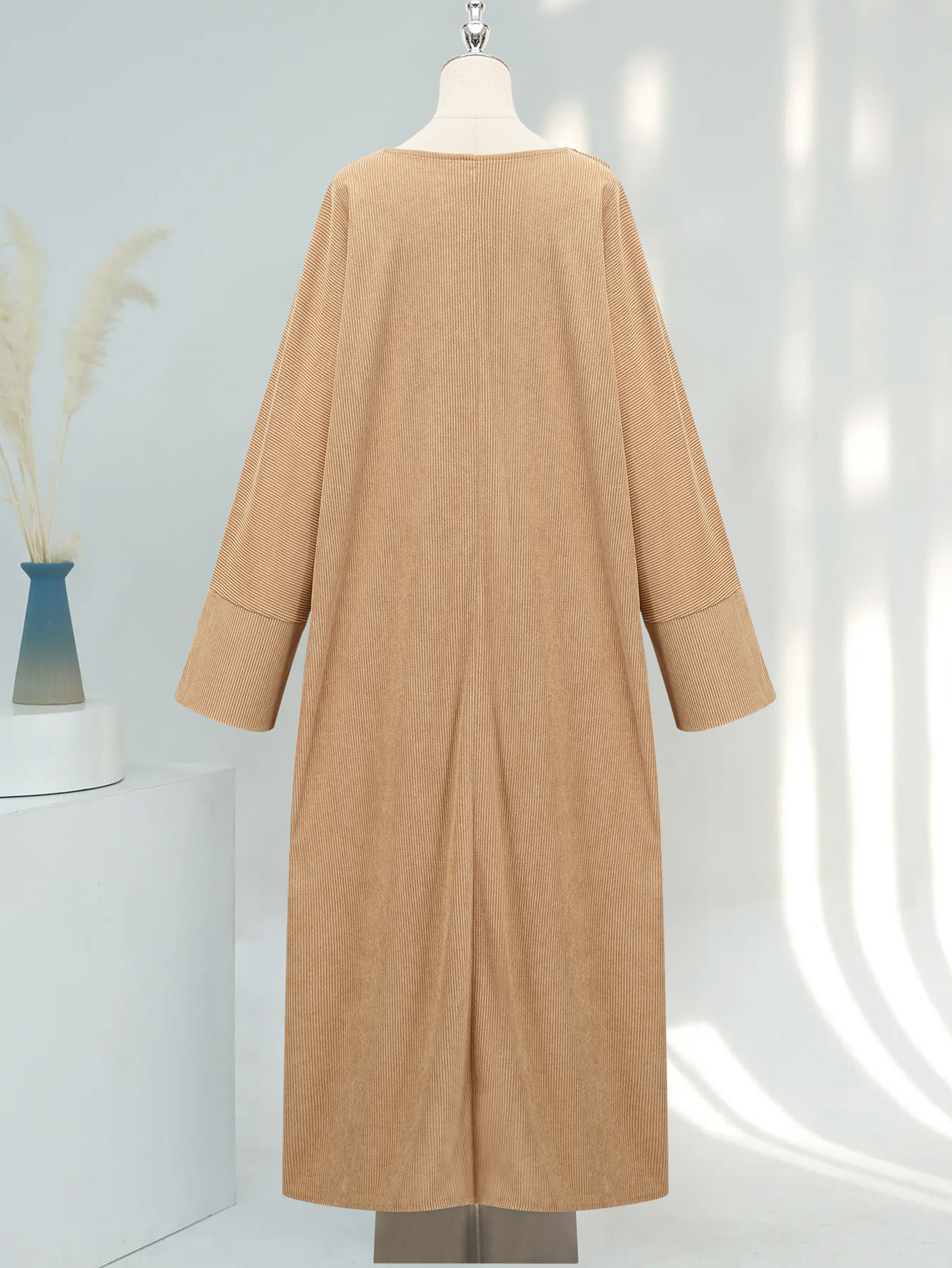 Corduroy Ramadan Dubai Abaya D - Turkey Women Fashion reseña y precio