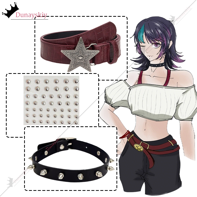 Cosplay Hoshi Kirara Roro JJK  - Women'S Fashion Kilt reseña y precio