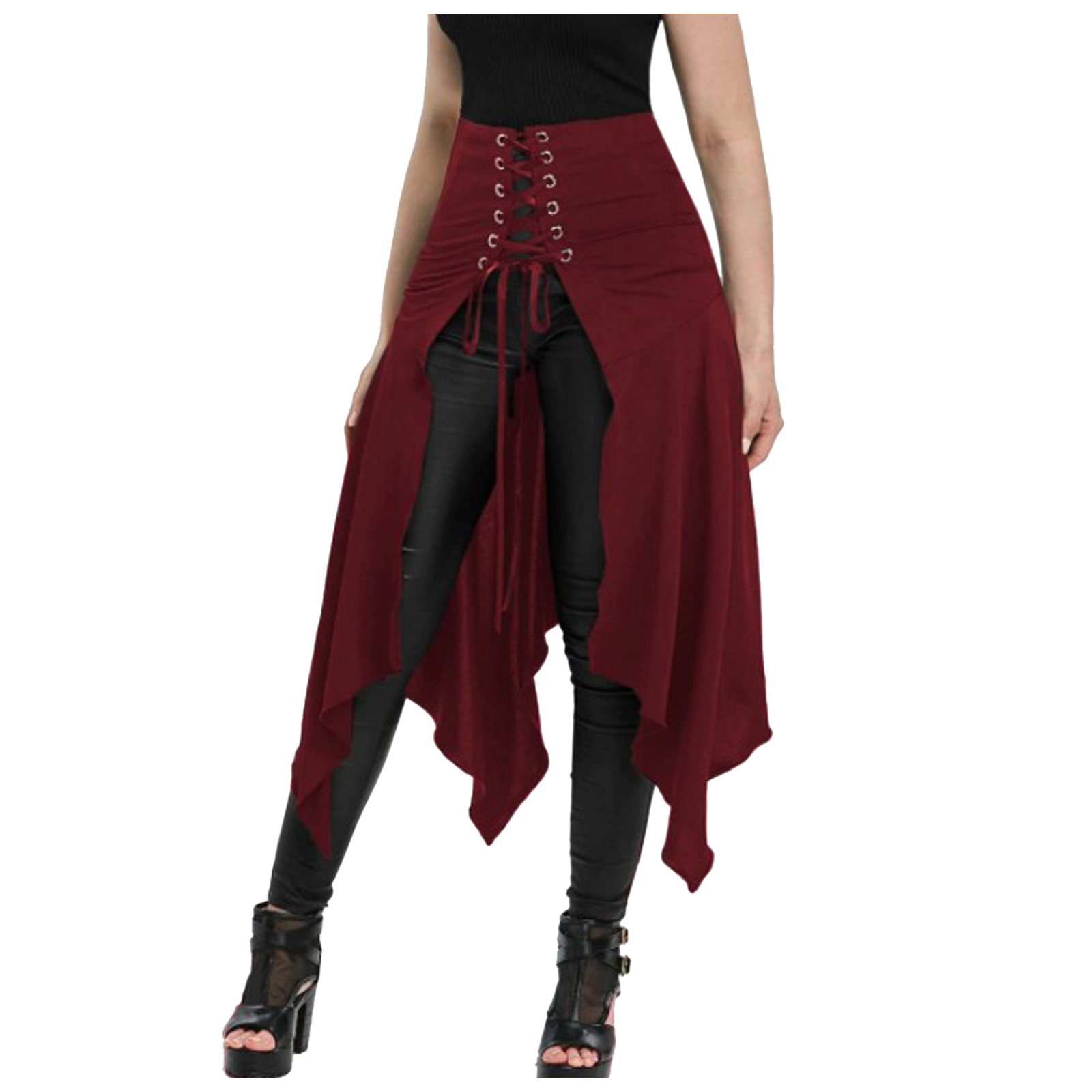Gothic Skirt Black Medieval Vi - Women'S Fashion Kilt reseña y precio