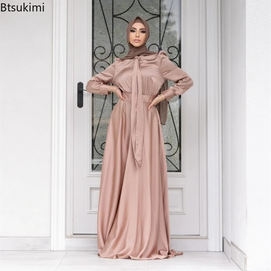 Elegant Satin Dress for Women  - Turkey Women Fashion reseña y precio