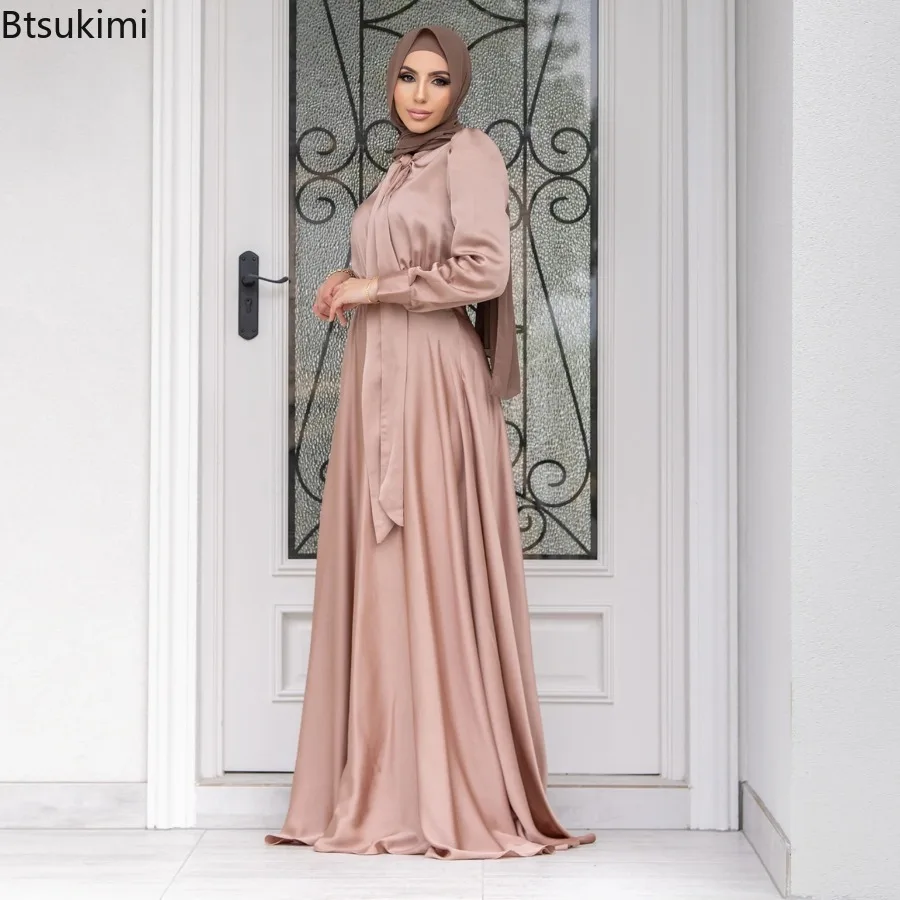 Elegant Satin Dress for Women  - Turkey Women Fashion reseña y precio