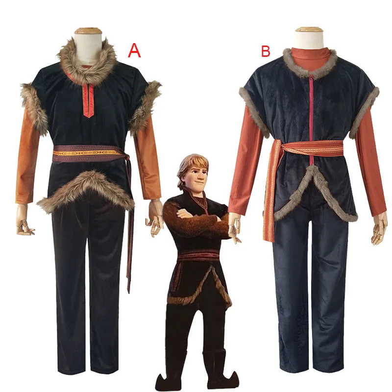 Frozen Cosplay Costumes Kristo - Belted Shirt Dress reseña y precio
