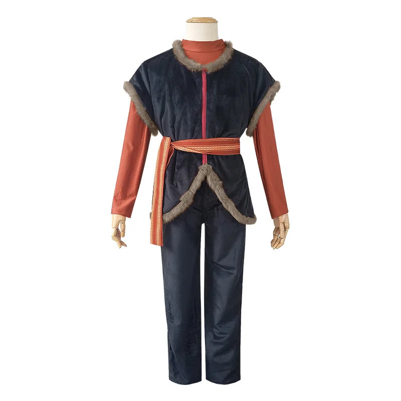 Frozen Cosplay Costumes Kristo - Belted Shirt Dress reseña y precio