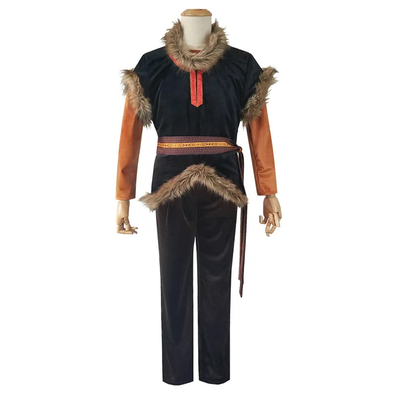 Frozen Cosplay Costumes Kristo - Belted Shirt Dress reseña y precio