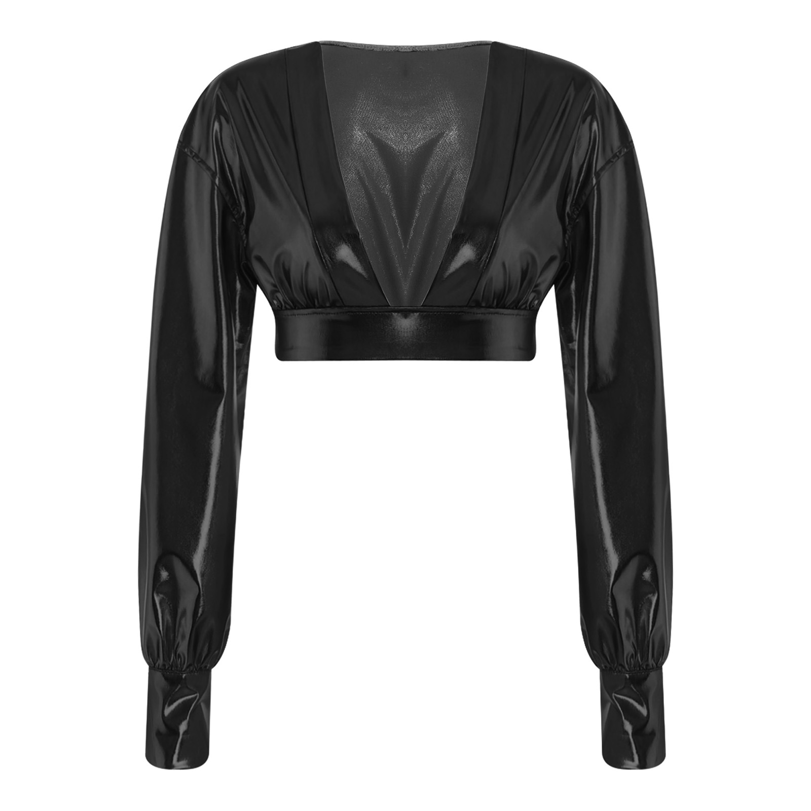 Womens Y2K Metallic Shiny Hip  - Crop Top Women reseña y precio