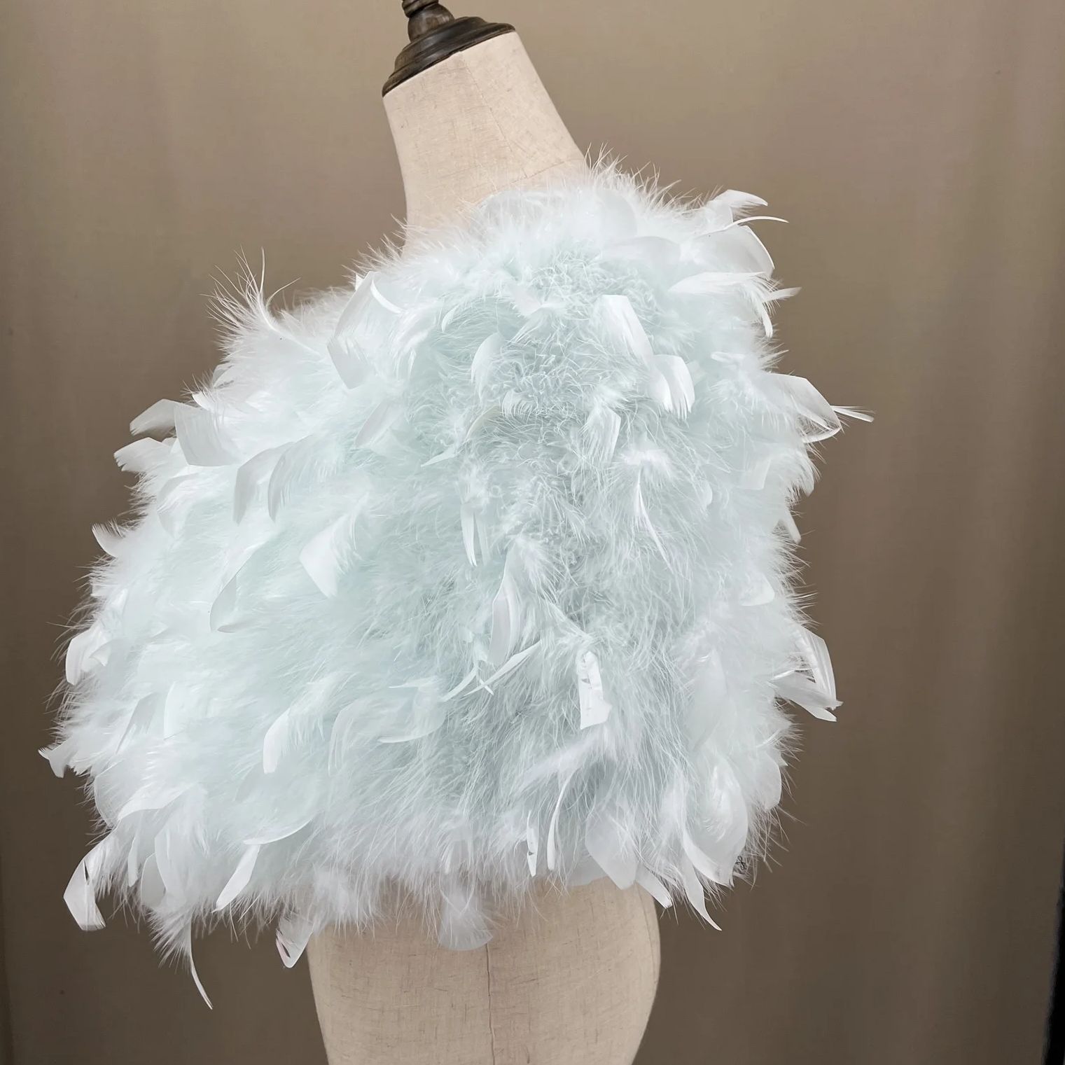 Real Turkey Feather Shawl with - Turkey Women Fashion reseña y precio